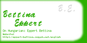 bettina eppert business card